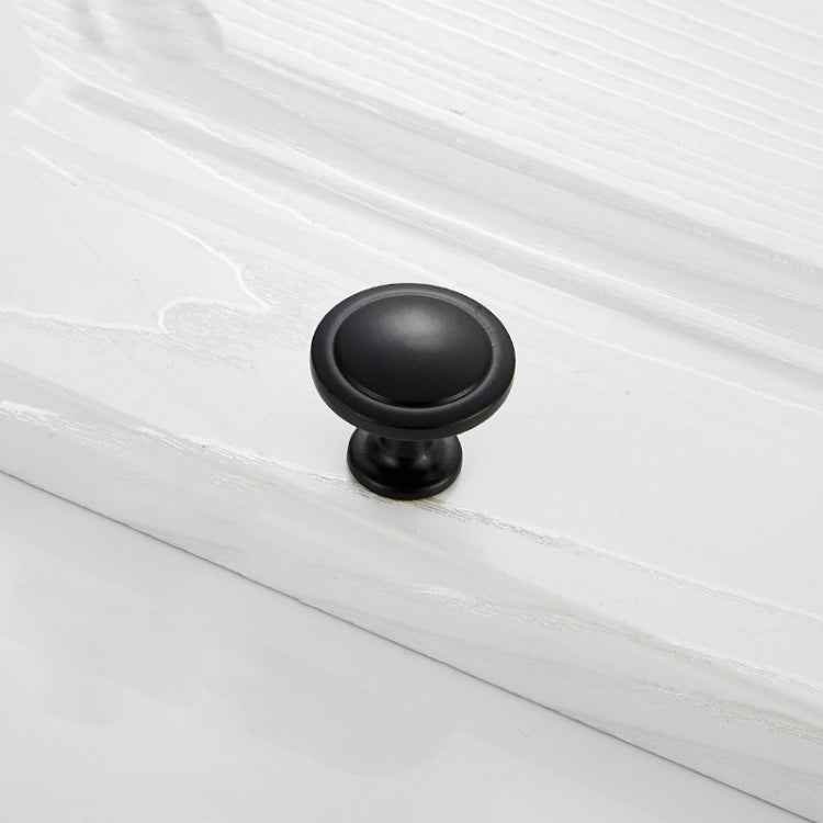 10 PCS 4003 Stainless Steel Single Hole Closet Cabinet Handle (Black)