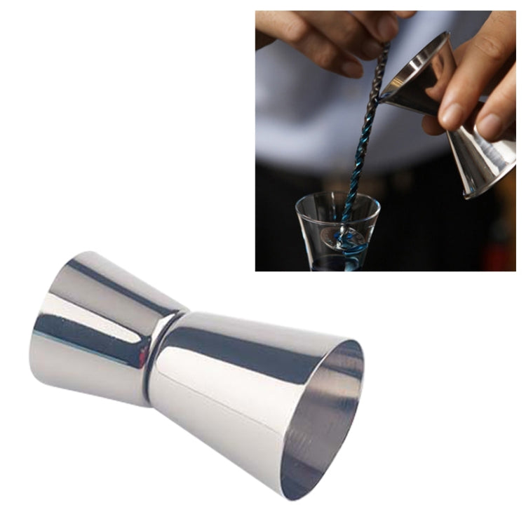 Stainless Steel Cocktail Double Head Measuring Cup, Capacity: 15ml / 30ml