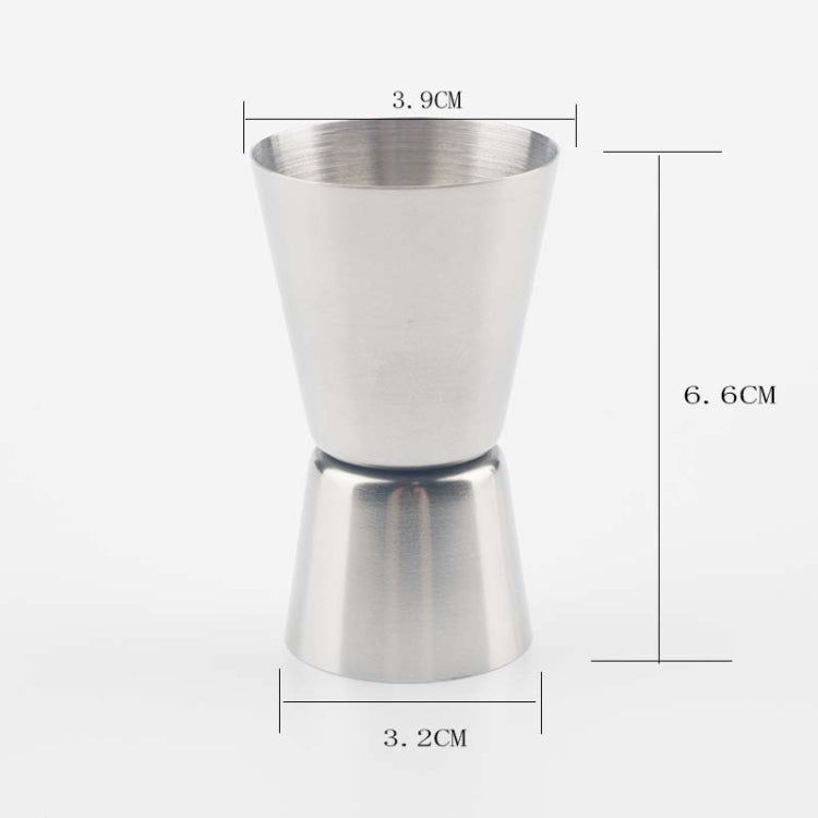 Stainless Steel Cocktail Double Head Measuring Cup, Capacity: 15ml / 30ml