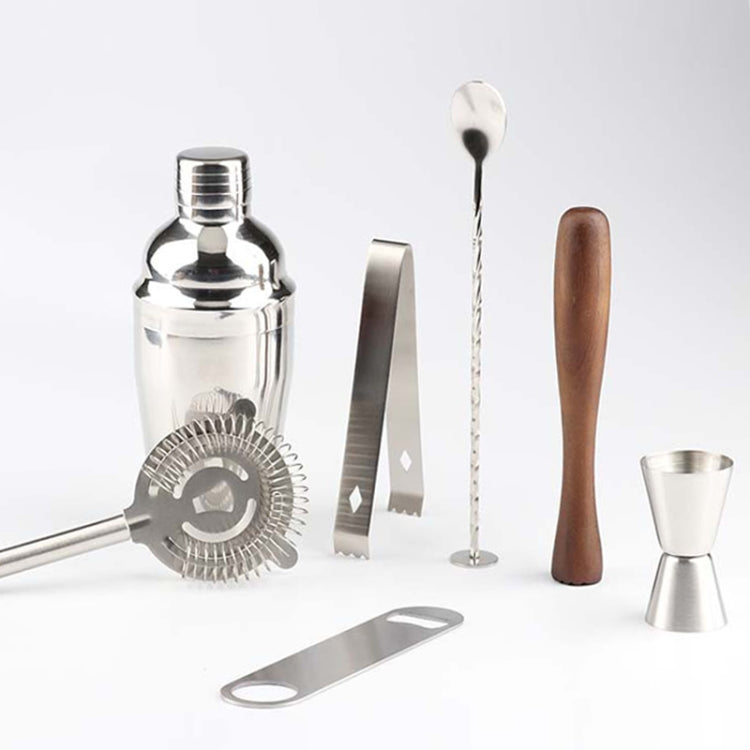 8 in 1 Stainless Steel Wine Cocktail Shaker Tools Set with Cloth Bag, Capacity: 750ml