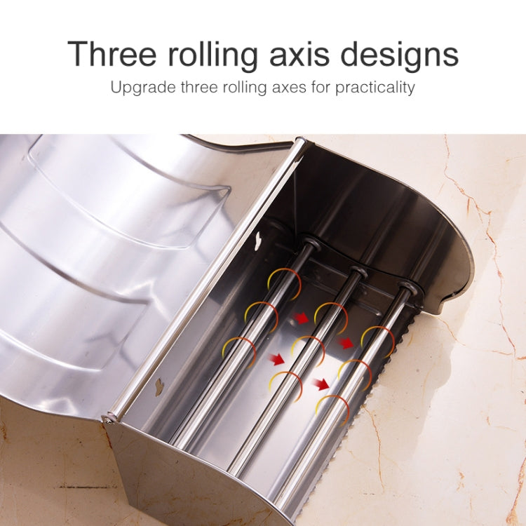 K8 304 Stainless Steel Bathroom Wall-mounted Waterproof Bright Light Paper Towel Roll Holder