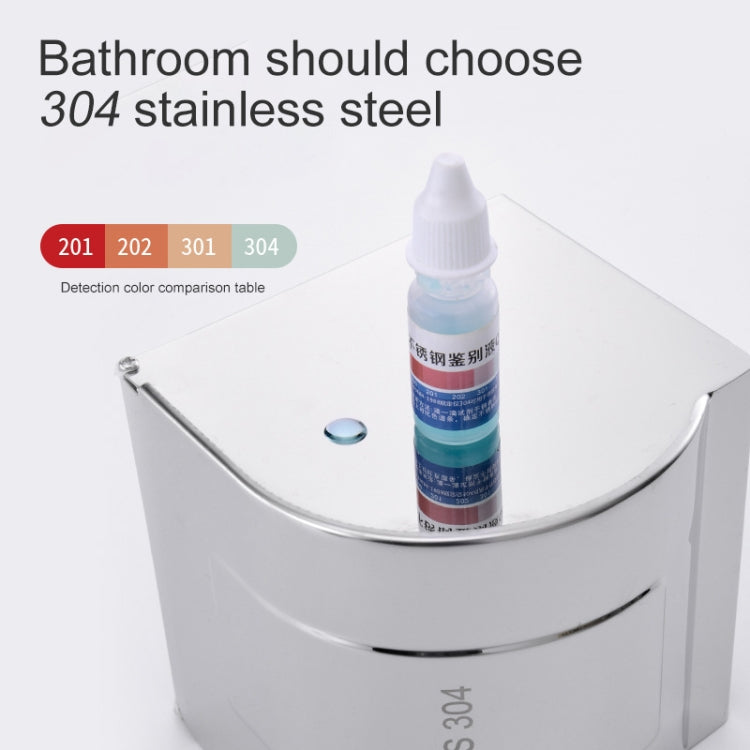 K8 304 Stainless Steel Bathroom Wall-mounted Waterproof Bright Light Paper Towel Roll Holder