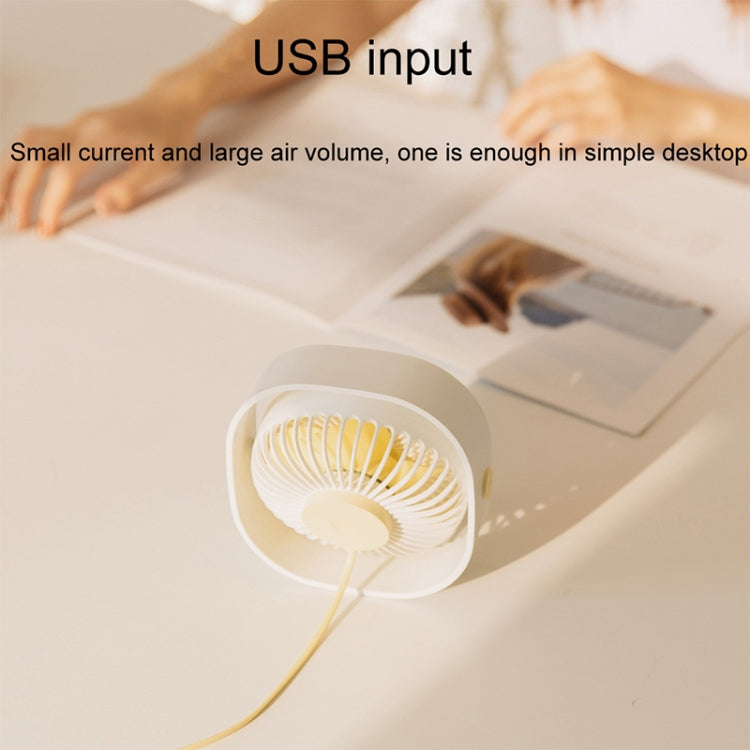 360 Degree Rotation  Wind 3 Speeds Mini USB Desktop Fan