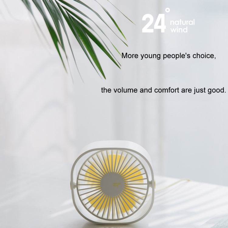 360 Degree Rotation  Wind 3 Speeds Mini USB Desktop Fan