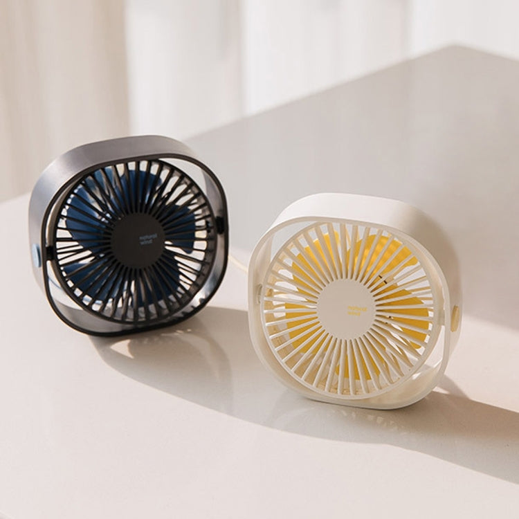 360 Degree Rotation  Wind 3 Speeds Mini USB Desktop Fan