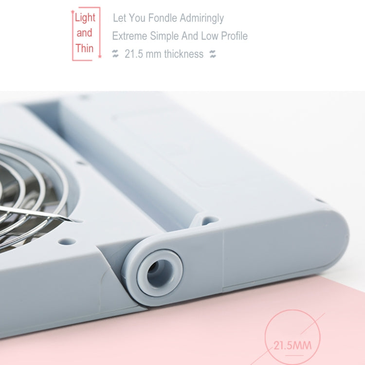 Simple Style Mini Notebook Folding USB Fan with Wind 3 Speeds