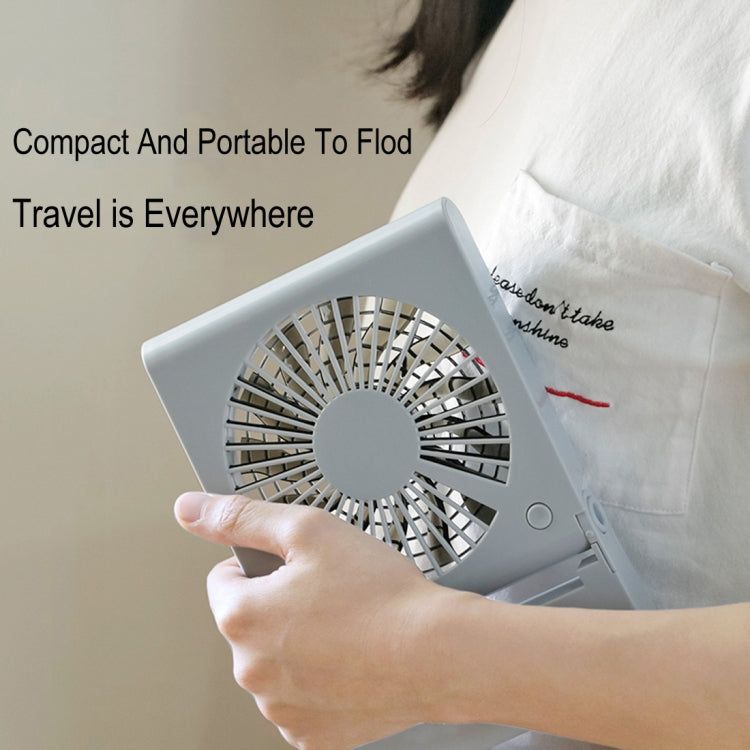 Simple Style Mini Notebook Folding USB Fan with Wind 3 Speeds
