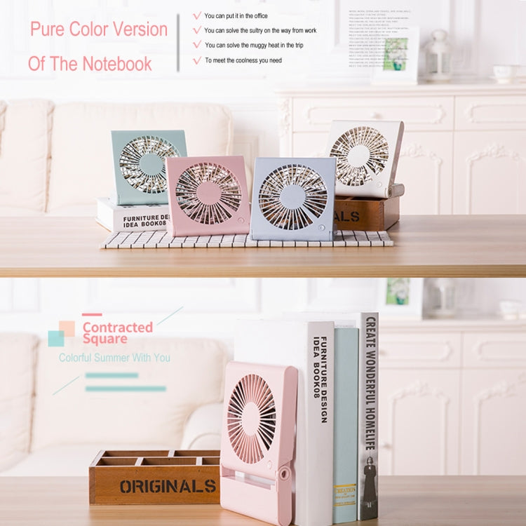 Simple Style Mini Notebook Folding USB Fan with Wind 3 Speeds