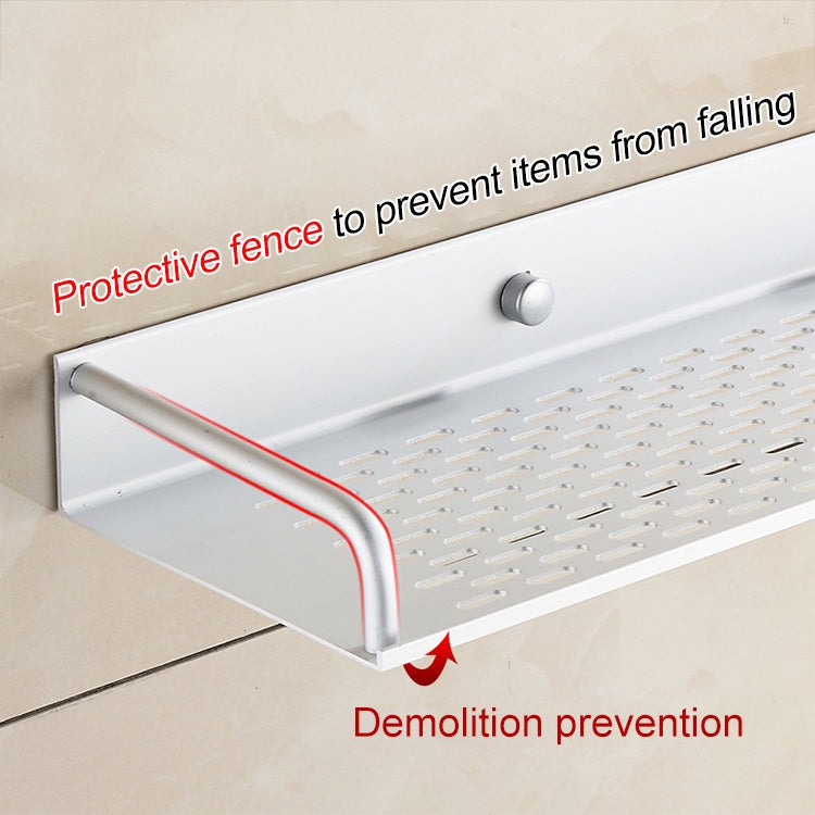 40cm Single Layer Multi-function Kitchen Bathroom Wall-mounted Aluminum Alloy Holder Storage Rack
