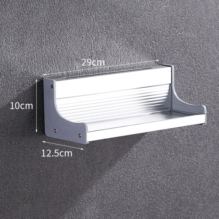 30cm Multi-function Kitchen Punching Wall-mounted Aluminum Condiment Holder Storage Rack