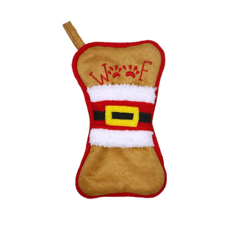 2 PCS CX20223 Multi-function Bone Shape Christmas Sock Gift Bag Knife Fork Sleeve Christmas Tree Pendant Decoration