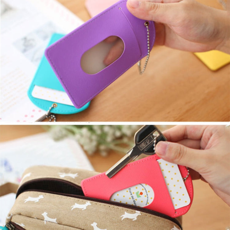 5 PCS Creative Lovable Ultra Thin Mini Bus Card Work Card Student ID Card with Keychain, Size: 11*6.5cm