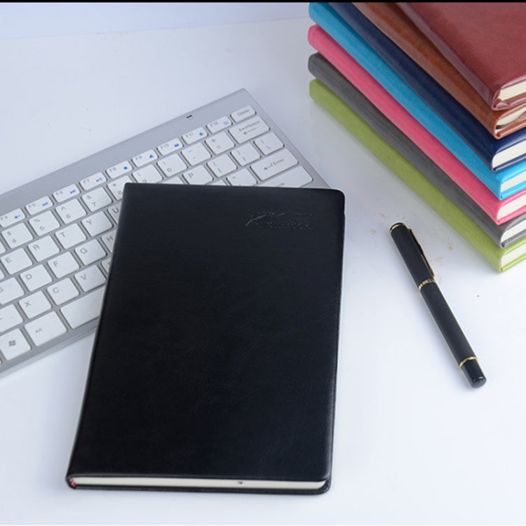 Business Office Leather Face Diary Book Notebook, 116 Sheets,Size: 14.1*20.6cm