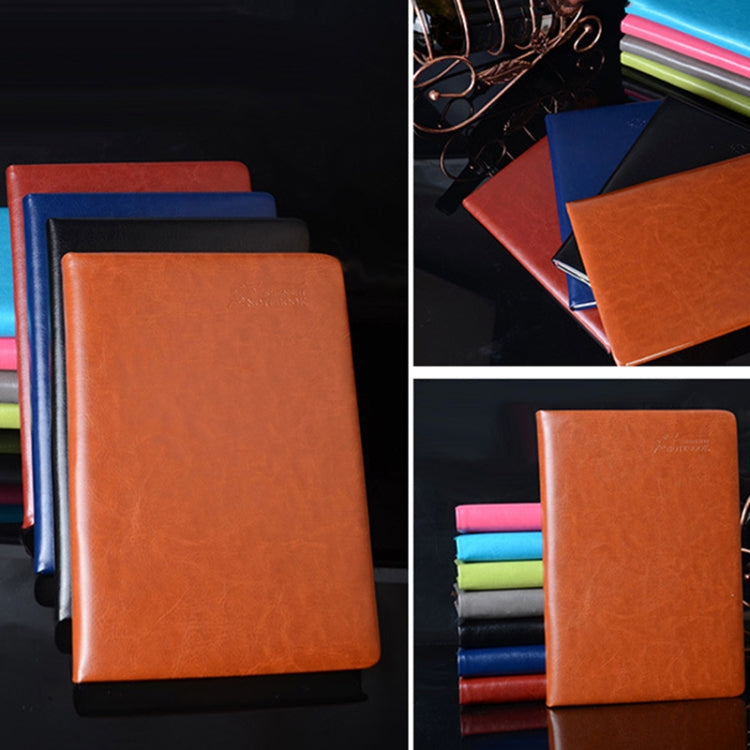 Business Office Leather Face Diary Book Notebook, 116 Sheets,Size: 14.1*20.6cm