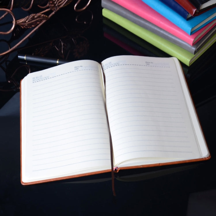 Business Office Leather Face Diary Book Notebook, 116 Sheets,Size: 14.1*20.6cm