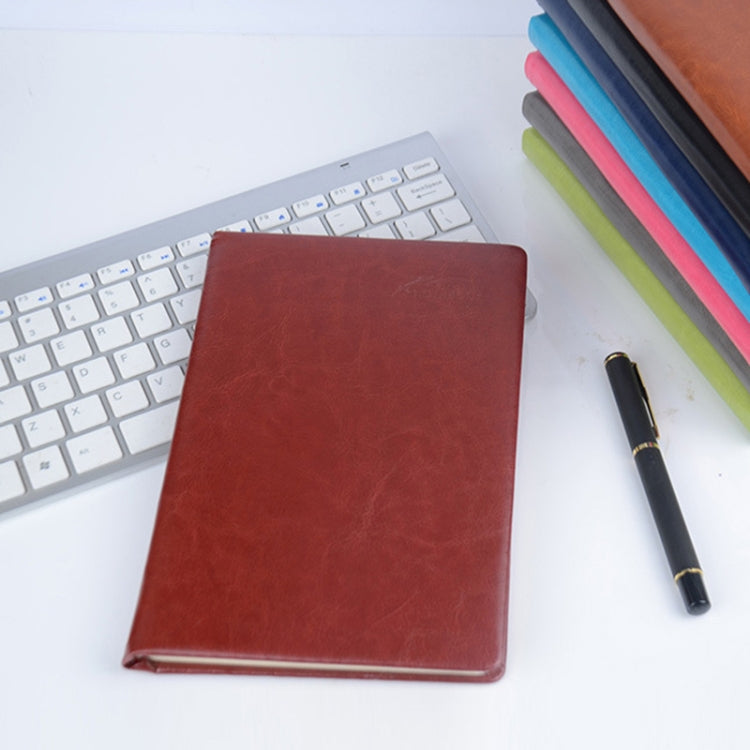 Business Office Leather Face Diary Book Notebook, 116 Sheets,Size: 14.1*20.6cm