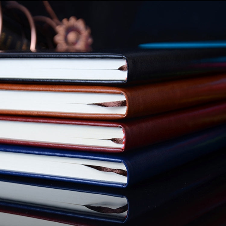 Business Office Leather Face Diary Book Notebook, 116 Sheets,Size: 14.1*20.6cm