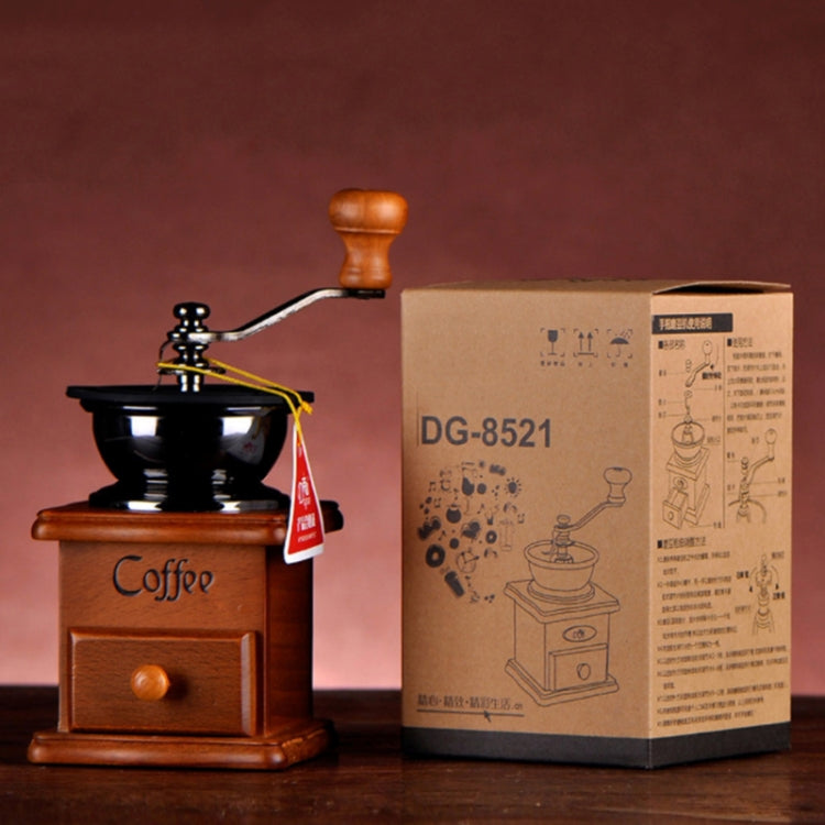Classical Wooden Mini Coffee Grinder Manual Bean Spice Mill Hand Grinding Machine