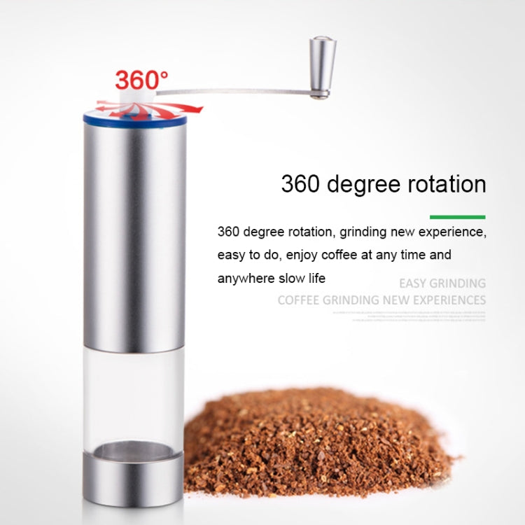 Portable Conical Burr Mill Manual Stainless Steel Spice Herbs Hand Crank Coffee Bean Grinder