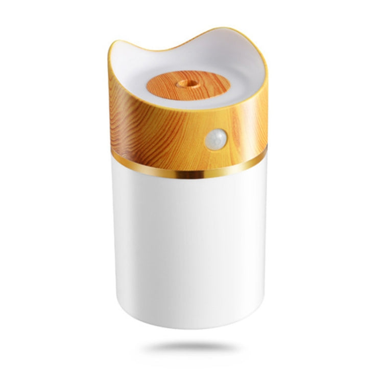2W USB Mini Household Mute Desktop Air Humidifier Automatic Alcohol Sprayer with Induction Colorful Night Light, Water Tank Capacity: 380ml(Wood)