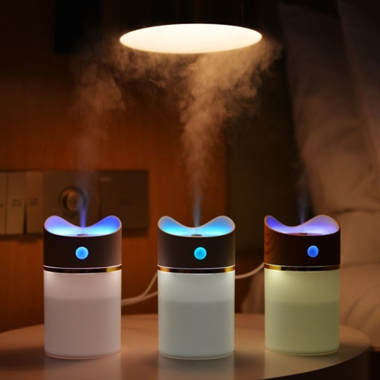2W USB Mini Household Mute Desktop Air Humidifier Automatic Alcohol Sprayer with Induction Colorful Night Light, Water Tank Capacity: 380ml(Wood)