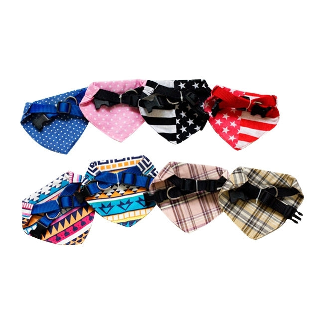 Cute Triangle Pet Eating Neckerchief Bib, Size: S (Neck Circumference: 30 - 40cm), Random Pattern Delivery