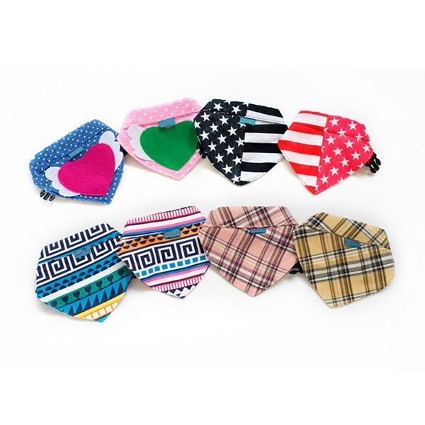 Cute Triangle Pet Eating Neckerchief Bib, Size: L (Neck Circumference: 43 - 55cm), Random Pattern Delivery