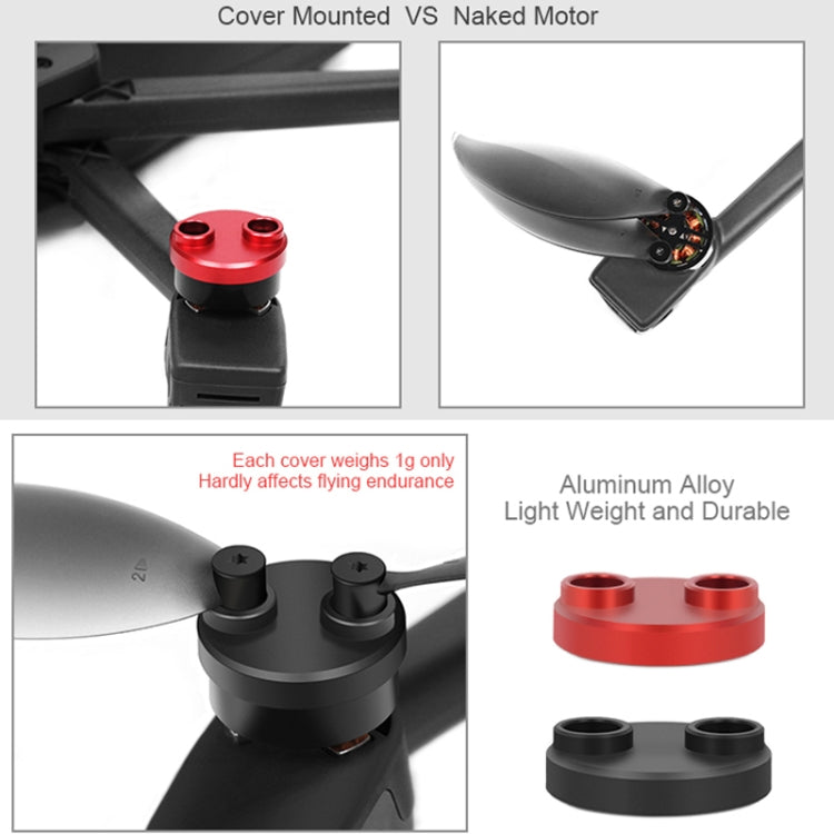 4 PCS Aluminum Alloy Motor Guard Protective Covers Cap for Parrot Anafi Drone