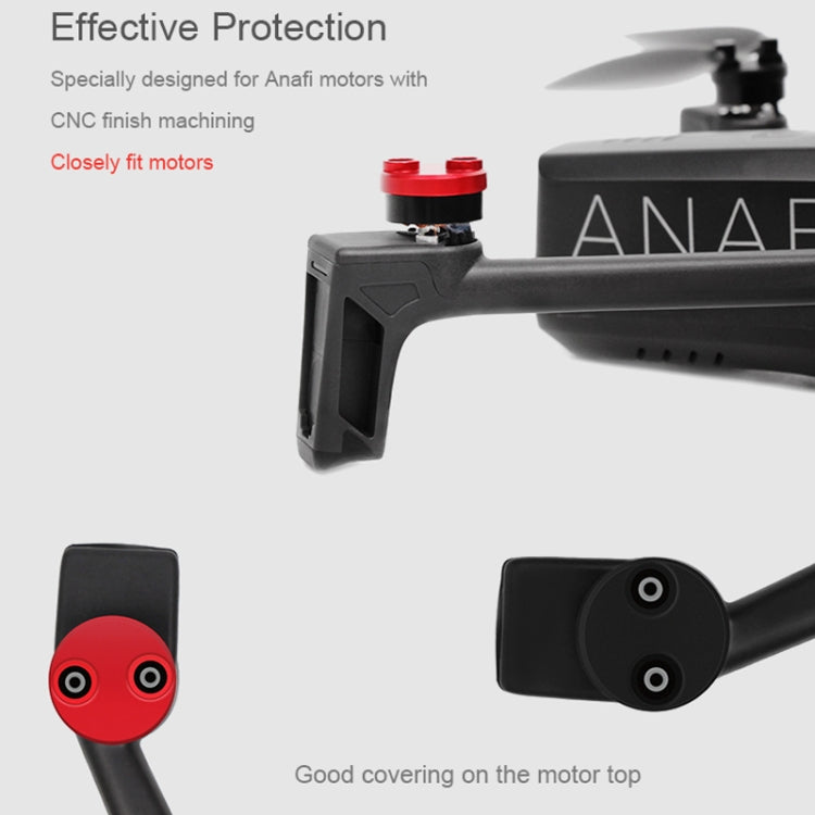 4 PCS Aluminum Alloy Motor Guard Protective Covers Cap for Parrot Anafi Drone