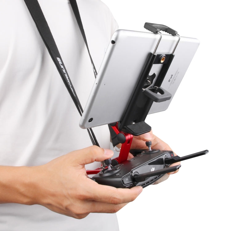 Aluminum Alloy Bracket Folding Holder with Clamp for DJI Mavic Pro / Air, Shark Remote Control, Smartphones, Tablets