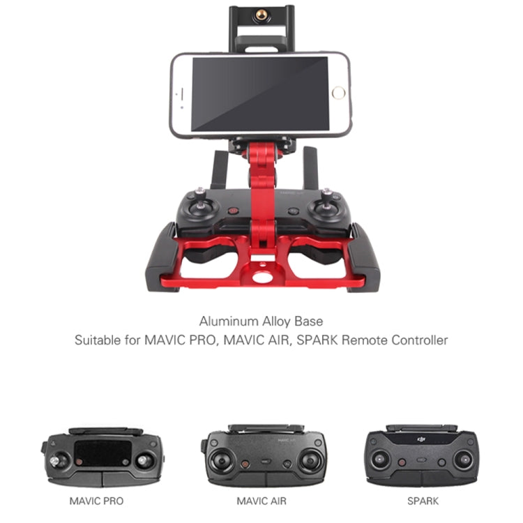 Aluminum Alloy Bracket Folding Holder with Clamp for DJI Mavic Pro / Air, Shark Remote Control, Smartphones, Tablets