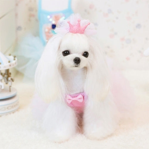 Spring & Summer Abby Perfume Queen Dress, Pink Princess Lace Skirt for Pets, Size: XS, 20*22*30 cm