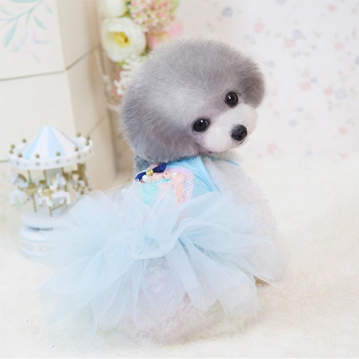 Spring & Summer Abby Perfume Queen Dress, Pink Princess Lace Skirt for Pets, Size: XS, 20*22*30 cm