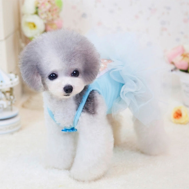 Spring & Summer Abby Perfume Queen Dress, Pink Princess Lace Skirt for Pets, Size: L,32*32*48 cm