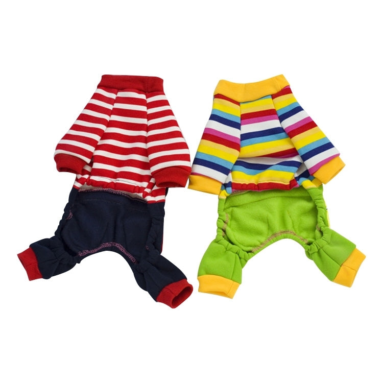 Brother Cat Dog Autumn & Winter Flower Pattern Overalls Clothing for Pets, Back Length: 40-42 cm, Chest Size: 58-60 cm, Collar Size: 36-38 cm, Random Color Delivery