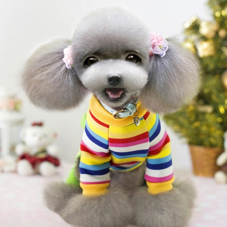 Brother Cat Dog Autumn & Winter Flower Pattern Overalls Clothing for Pets, Back Length: 40-42 cm, Chest Size: 58-60 cm, Collar Size: 36-38 cm, Random Color Delivery