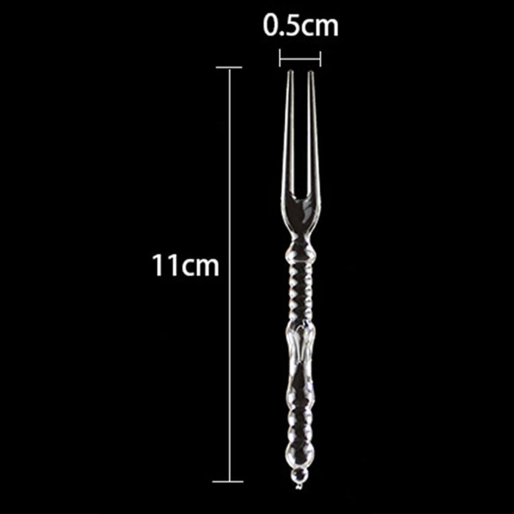1KG (about 700 PCS) Mini Transparent Disposable Home Dining  Food Cake Fruit Plastic Forks