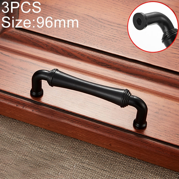 3 PCS 6229-96  Simple Archaistic Zinc Alloy Handle for Cabinet Wardrobe Drawer Door, Hole Spacing: 96mm