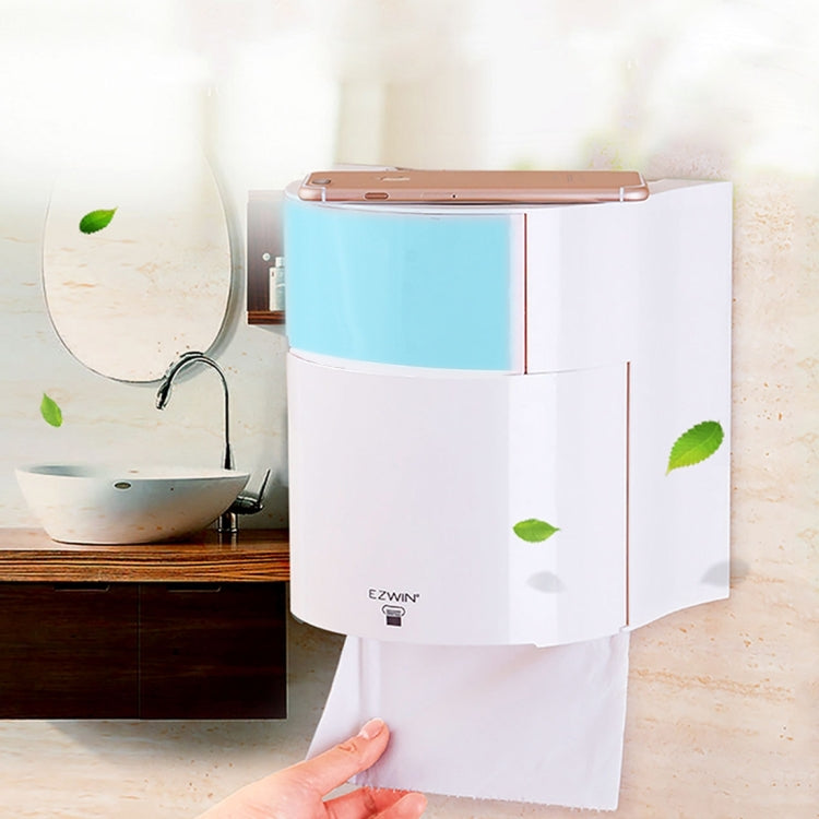 Multi-functional Bathroom Kitchen Paper Storage Tissue Box(Blue)