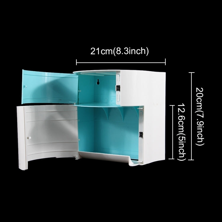 Multi-functional Bathroom Kitchen Paper Storage Tissue Box(Blue)
