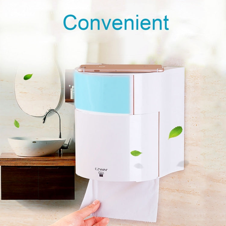Multi-functional Bathroom Kitchen Paper Storage Tissue Box(Blue)