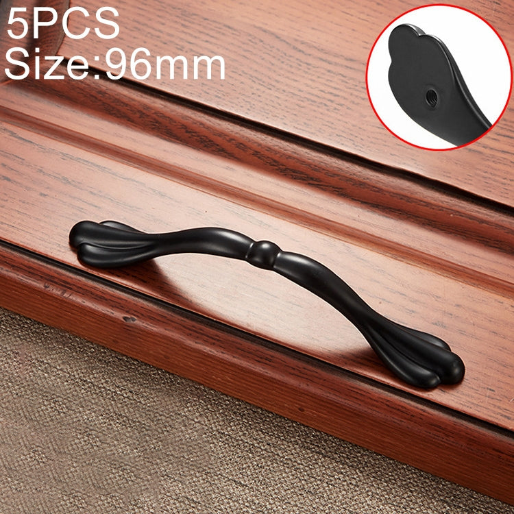 5 PCS 6555-96 Simple Archaistic Zinc Alloy Handle for Cabinet Wardrobe Drawer Door, Hole Spacing: 96mm