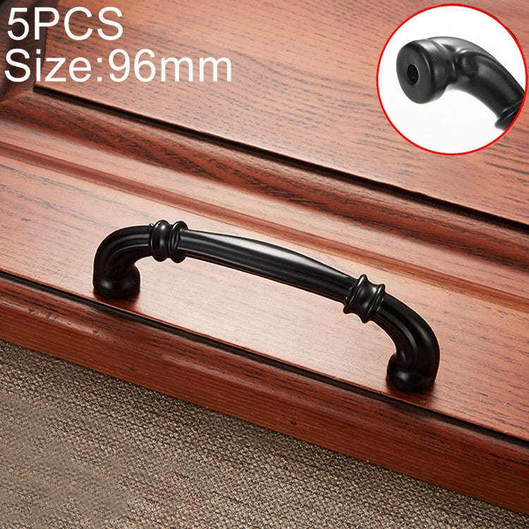 5 PCS 6569-96 Simple Archaistic Zinc Alloy Handle for Cabinet Wardrobe Drawer Door, Hole Spacing: 96mm