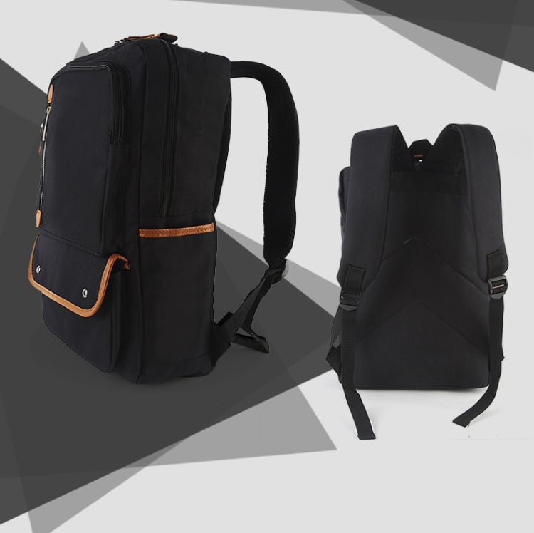 Universal Multi-Function Canvas Cloth Laptop Computer Shoulders Bag Business Backpack Students Bag, Size: 43x29x13cm, For 15.6 inch and Below Macbook, Samsung, Lenovo, Sony, DELL Alienware, CHUWI, ASUS, HP