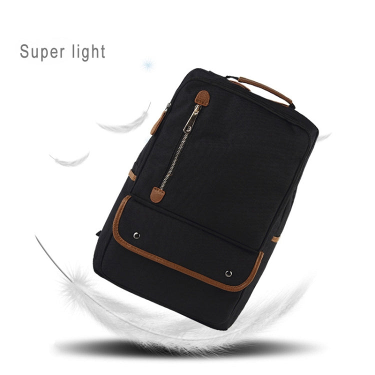 Universal Multi-Function Canvas Cloth Laptop Computer Shoulders Bag Business Backpack Students Bag, Size: 43x29x13cm, For 15.6 inch and Below Macbook, Samsung, Lenovo, Sony, DELL Alienware, CHUWI, ASUS, HP