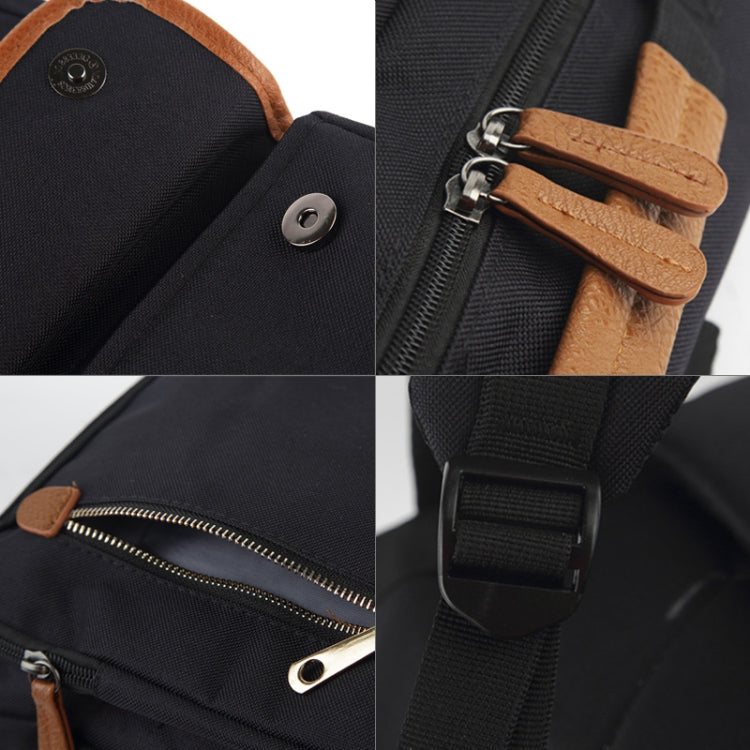 Universal Multi-Function Canvas Cloth Laptop Computer Shoulders Bag Business Backpack Students Bag, Size: 43x29x13cm, For 15.6 inch and Below Macbook, Samsung, Lenovo, Sony, DELL Alienware, CHUWI, ASUS, HP