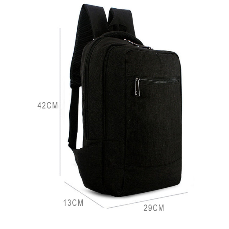 Universal Multi-Function Canvas Cloth Laptop Computer Shoulders Bag Business Backpack Students Bag, Size: 43x28x12cm, For 15.6 inch and Below Macbook, Samsung, Lenovo, Sony, DELL Alienware, CHUWI, ASUS, HP