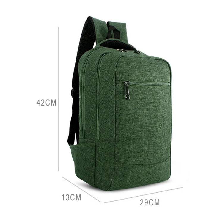 Universal Multi-Function Canvas Cloth Laptop Computer Shoulders Bag Business Backpack Students Bag, Size: 43x28x12cm, For 15.6 inch and Below Macbook, Samsung, Lenovo, Sony, DELL Alienware, CHUWI, ASUS, HP