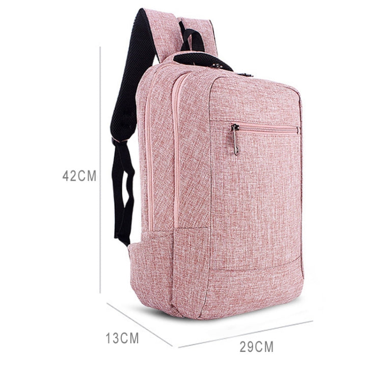 Universal Multi-Function Canvas Cloth Laptop Computer Shoulders Bag Business Backpack Students Bag, Size: 43x28x12cm, For 15.6 inch and Below Macbook, Samsung, Lenovo, Sony, DELL Alienware, CHUWI, ASUS, HP