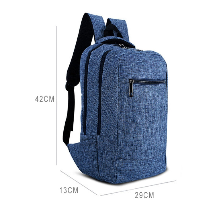 Universal Multi-Function Canvas Cloth Laptop Computer Shoulders Bag Business Backpack Students Bag, Size: 43x28x12cm, For 15.6 inch and Below Macbook, Samsung, Lenovo, Sony, DELL Alienware, CHUWI, ASUS, HP